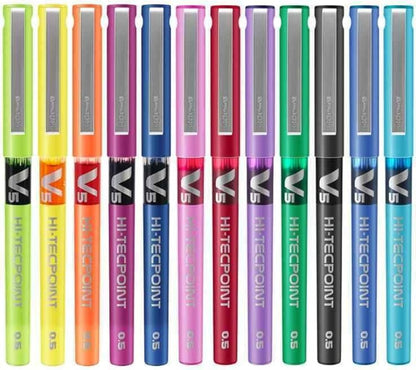 Pilot V5 Hi-Tecpoint Assorted (Set of 12)