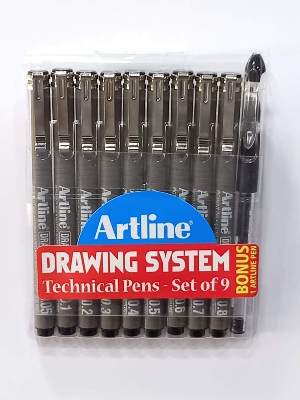 Artline Drawing System Pen (Set of 9)