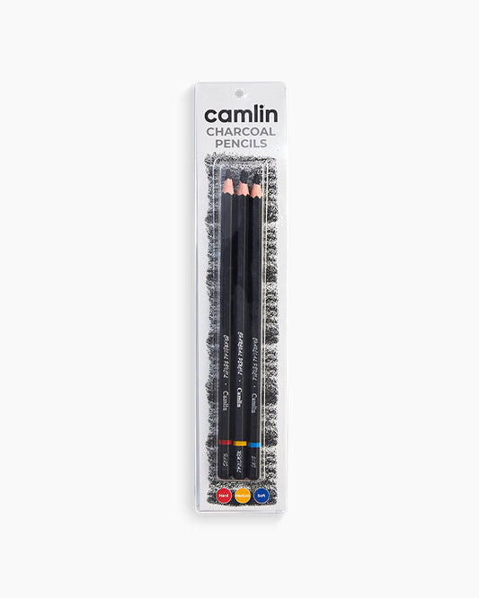 Camlin Charcoal Pencil (Set of 3)