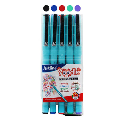 Artline YOODLE Fine Pen (Set of 5)