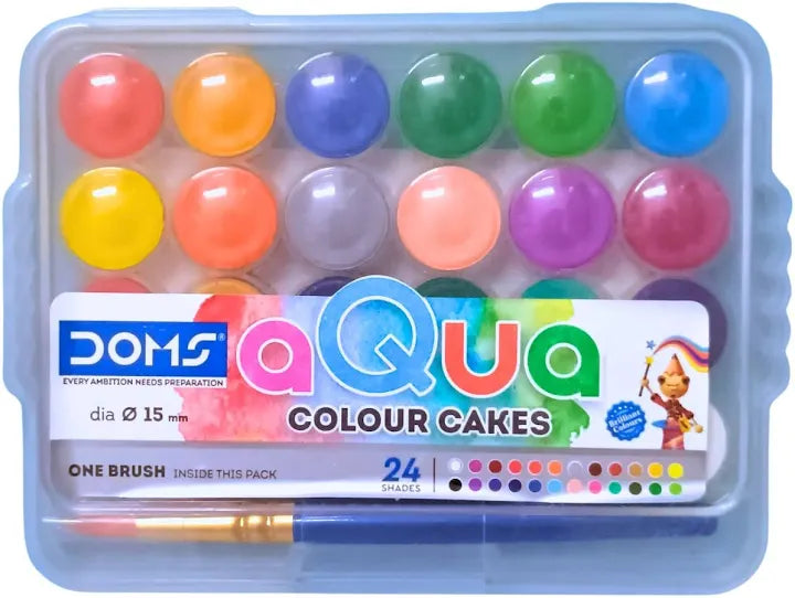 Doms Water Colour CAKE (24 Shades)
