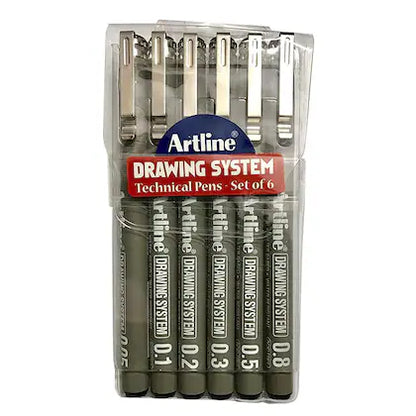 Artline Artline Drawing System (Set of 6)
