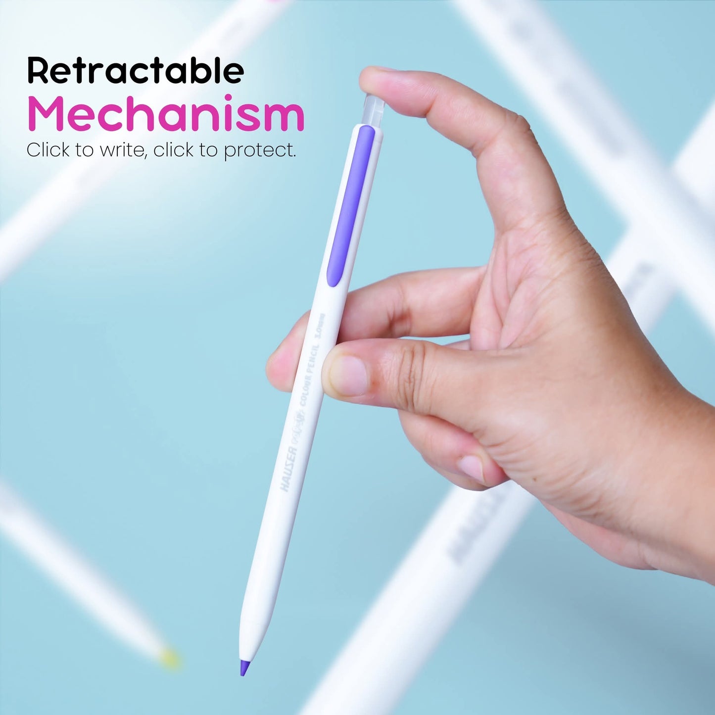 Hauser POP-UP Colour Pencil 12 Shades