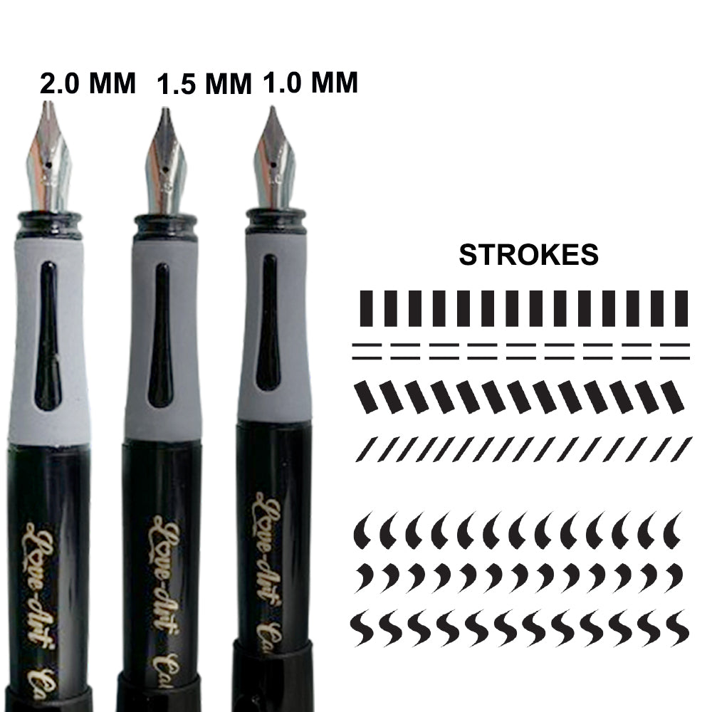Artline Black Beauty Calligraphy Fountain Pen