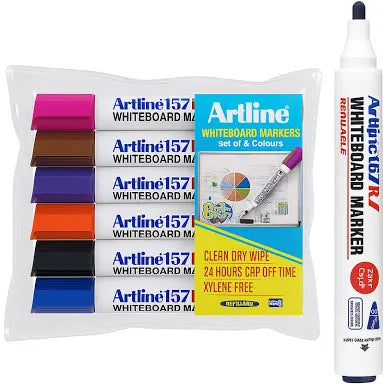 Artline White Board Marker (Set of 6)