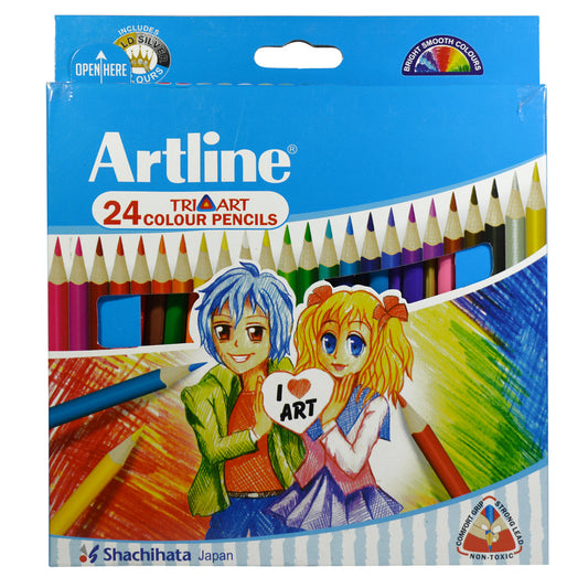 Artline Tri-Art Pencil Colour (24 Shades)