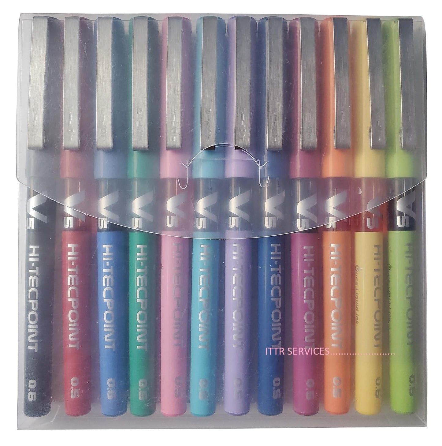 Pilot V5 Hi-Tecpoint Assorted (Set of 12)