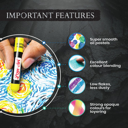 Artline Love-Art Premium Super Smooth Oil Pastels (52 Shades)