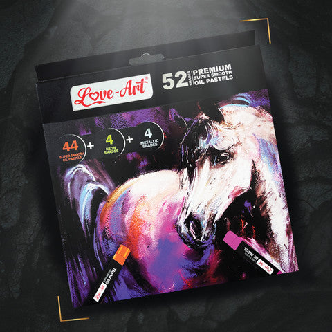 Artline Love-Art Premium Super Smooth Oil Pastels (52 Shades)
