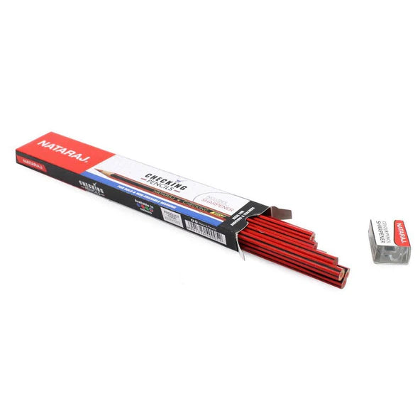 Nataraj CHECKING Red Pencil (Pack of 10)